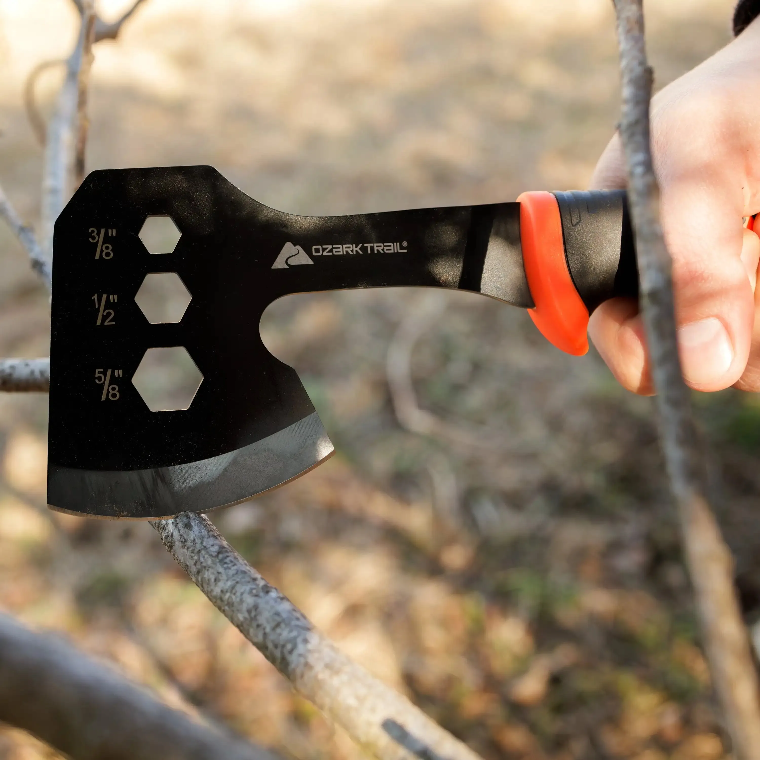 Ozark Trail 7-Piece Camping Tool Set – Complete Outdoor Survival Kit with Hammer, Axe & Flashlightcam