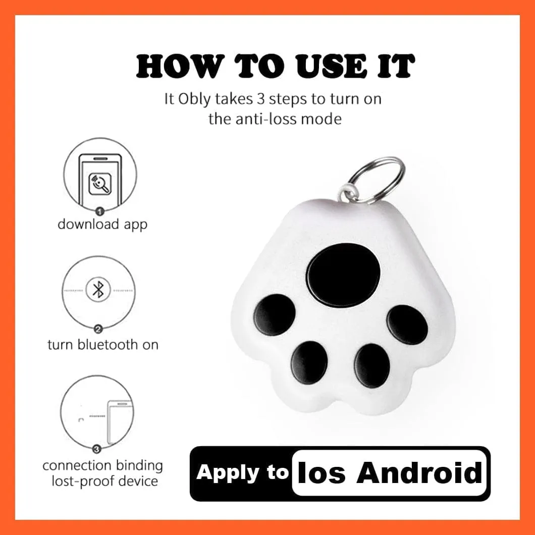 Pet Dog Gps Anti-Lost Alarm Wireless Bluetooth Tracker Car Wallet Key Collar Accessories
