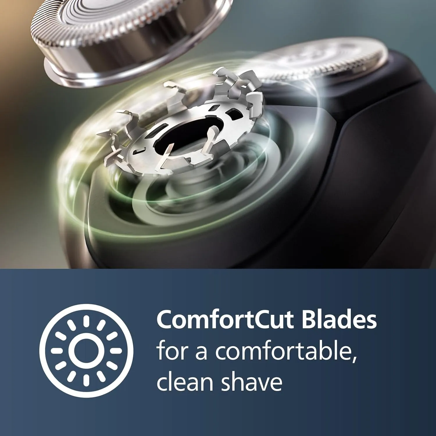 Philips Norelco Shaver 2600 Series, Wet and Dry Electric Shaver, Pop-up Trimmer, P-Cap, Travel Pouch, Dark Forest Green, Model X3052/91