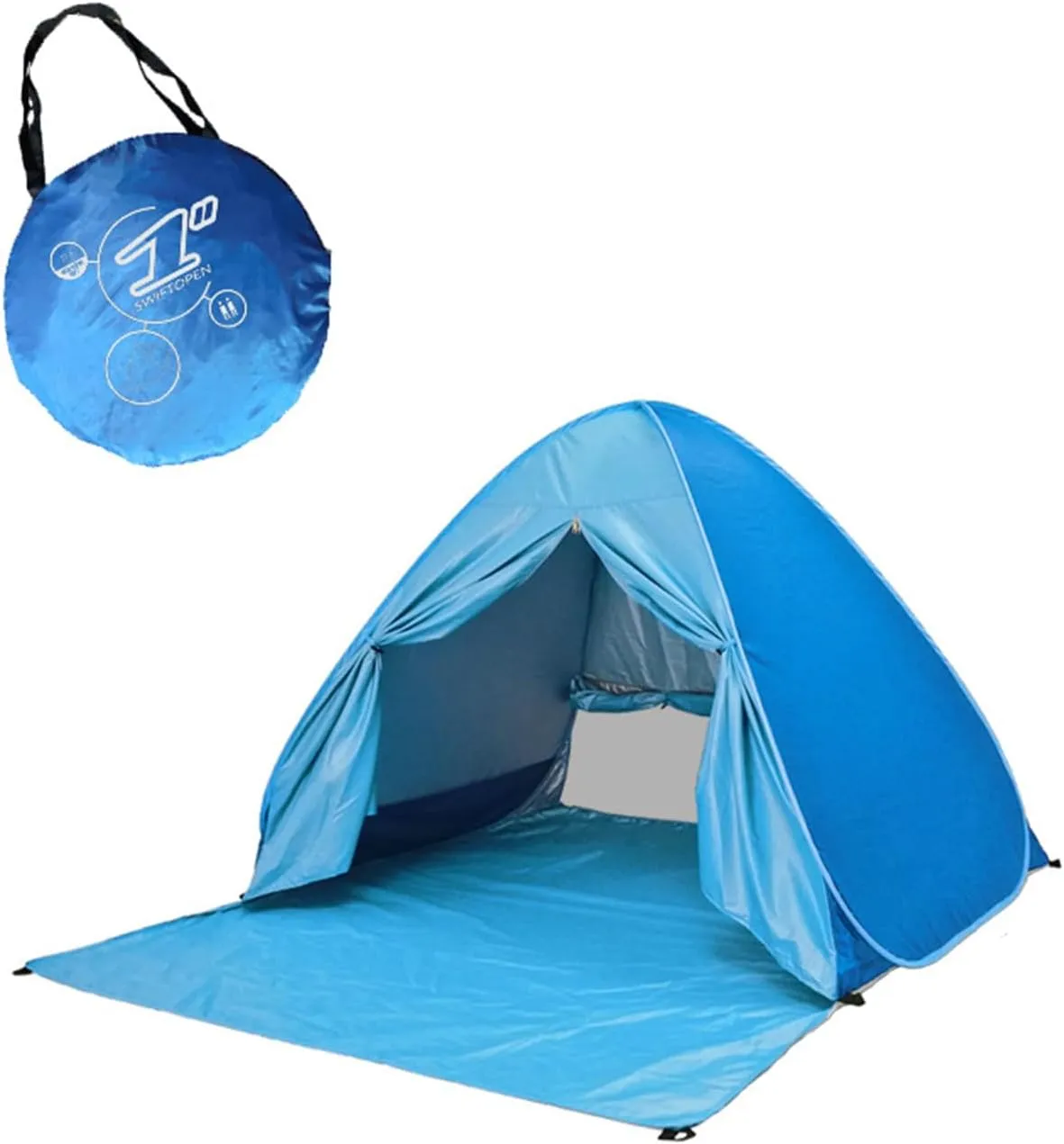 Portable Automatic Camping Tent 2-3 Persons Beach Tent Outdoor Quick Setup Tent with Carring Bag Camping Equipment