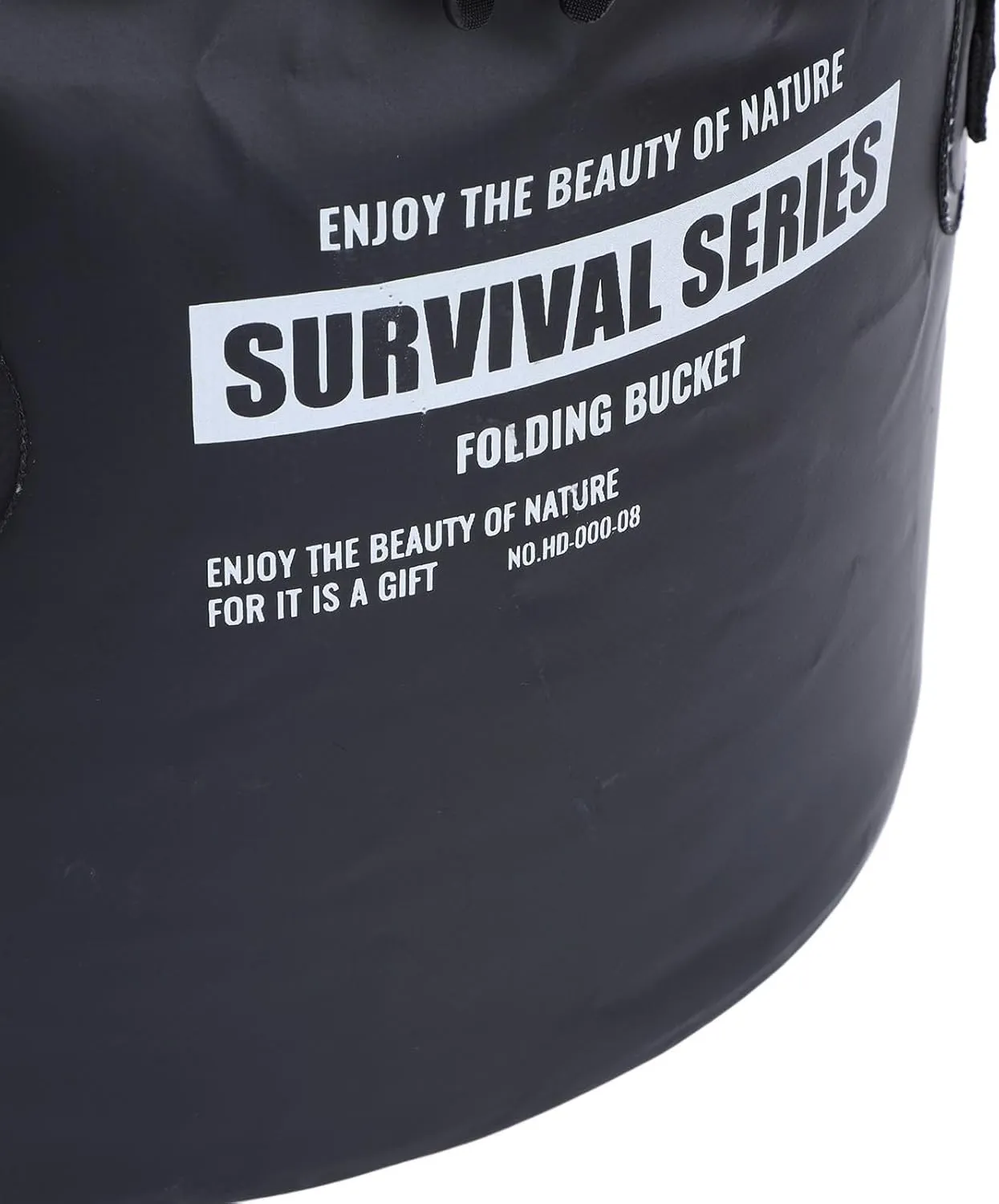 Portable Cloth Folding Bucket with Mesh Pouch - Versatile Draining Basket & Water Container for Outdoor Camping, Fishing and Car Washing (Black)