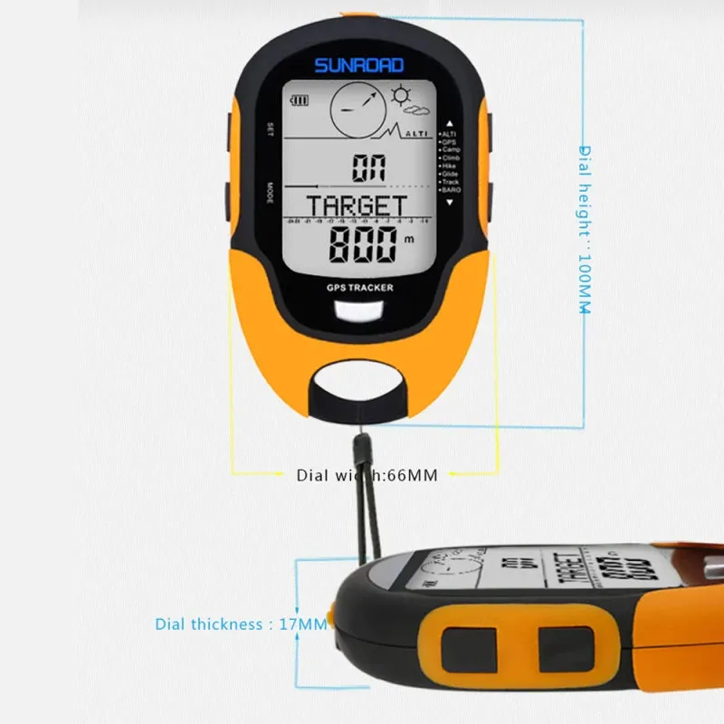 Portable Digital Altimeter Barometer Compass GPS Locator - Essential for Outdoor Camping, Hiking, Fishing, and Climbing