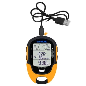 Portable Digital Altimeter Barometer Compass GPS Locator - Essential for Outdoor Camping, Hiking, Fishing, and Climbing