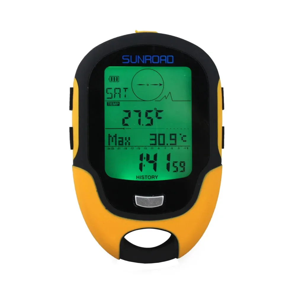 Portable Digital Altimeter Barometer Compass GPS Locator - Essential for Outdoor Camping, Hiking, Fishing, and Climbing