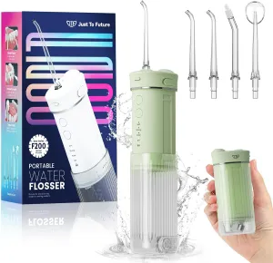 Portable Mini Water Dental Flosser for Teeth Cleaning Pick,Travel Oral Irrigator with Telescopic Water Tank,4 Modes and Waterproof Design-Perfect for Braces,Bridges,Home&Travel Dental Care