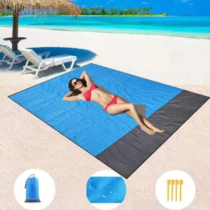 Portable Picnic Beach Mat Pocket Blanket Waterproof Beach Mat Blanket Ground Mat Mattress Outdoor Picnic Camping Tent Mat