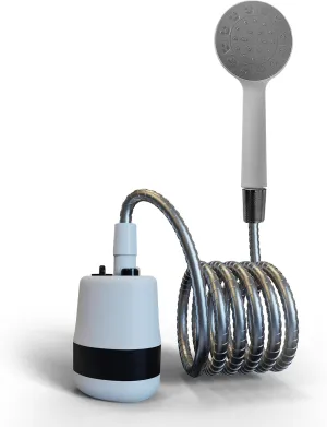 Portable Shower Camping Outdoor Shower Handheld Electric Shower Battery Powered Compact Handheld Reable Camping Showerhead