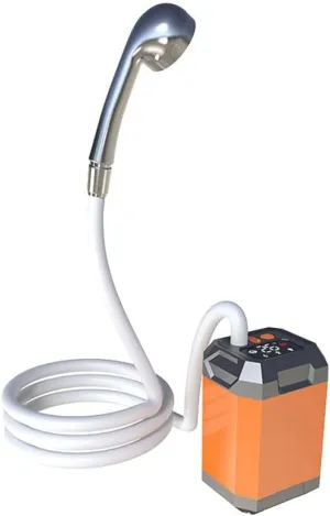 Portable Shower for Camping, 5400mAh Rechargeable Camping Shower with Intelligent LED Display, Outdoor Handheld Shower Kit for Camping, Hiking, Traveling, Pet Cleaning