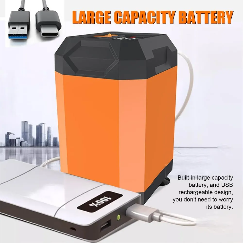 Portable Shower for Camping, 5400mAh Rechargeable Camping Shower with Intelligent LED Display, Outdoor Handheld Shower Kit for Camping, Hiking, Traveling, Pet Cleaning
