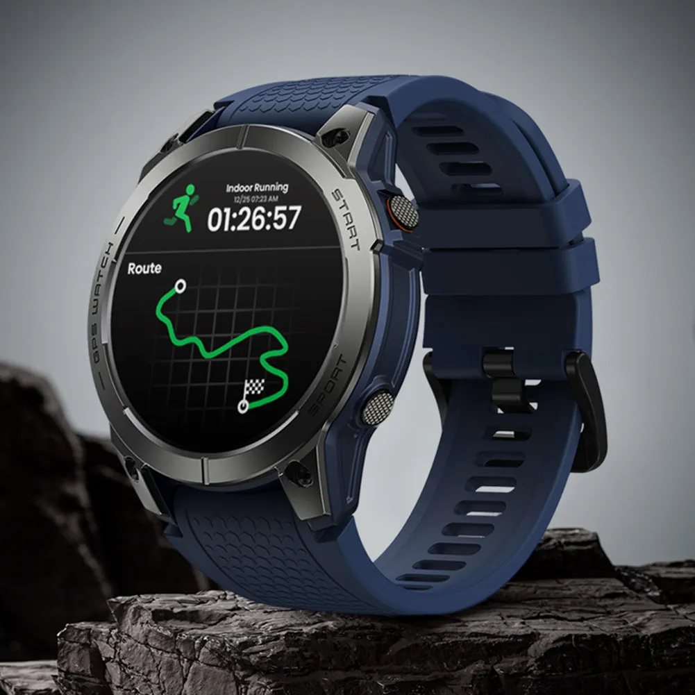 Premium GPS Sports Smartwatch for Men - 1.43” AMOLED, Built-in GPS, 100  Sports Modes, Health Tracking, 18-Day Battery, Waterproof, Bluetooth Calls