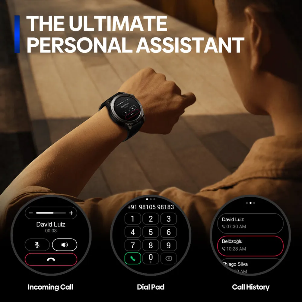 Premium GPS Sports Smartwatch for Men - 1.43” AMOLED, Built-in GPS, 100  Sports Modes, Health Tracking, 18-Day Battery, Waterproof, Bluetooth Calls