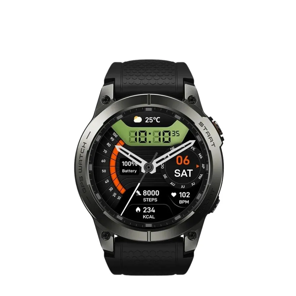 Premium GPS Sports Smartwatch for Men - 1.43” AMOLED, Built-in GPS, 100  Sports Modes, Health Tracking, 18-Day Battery, Waterproof, Bluetooth Calls