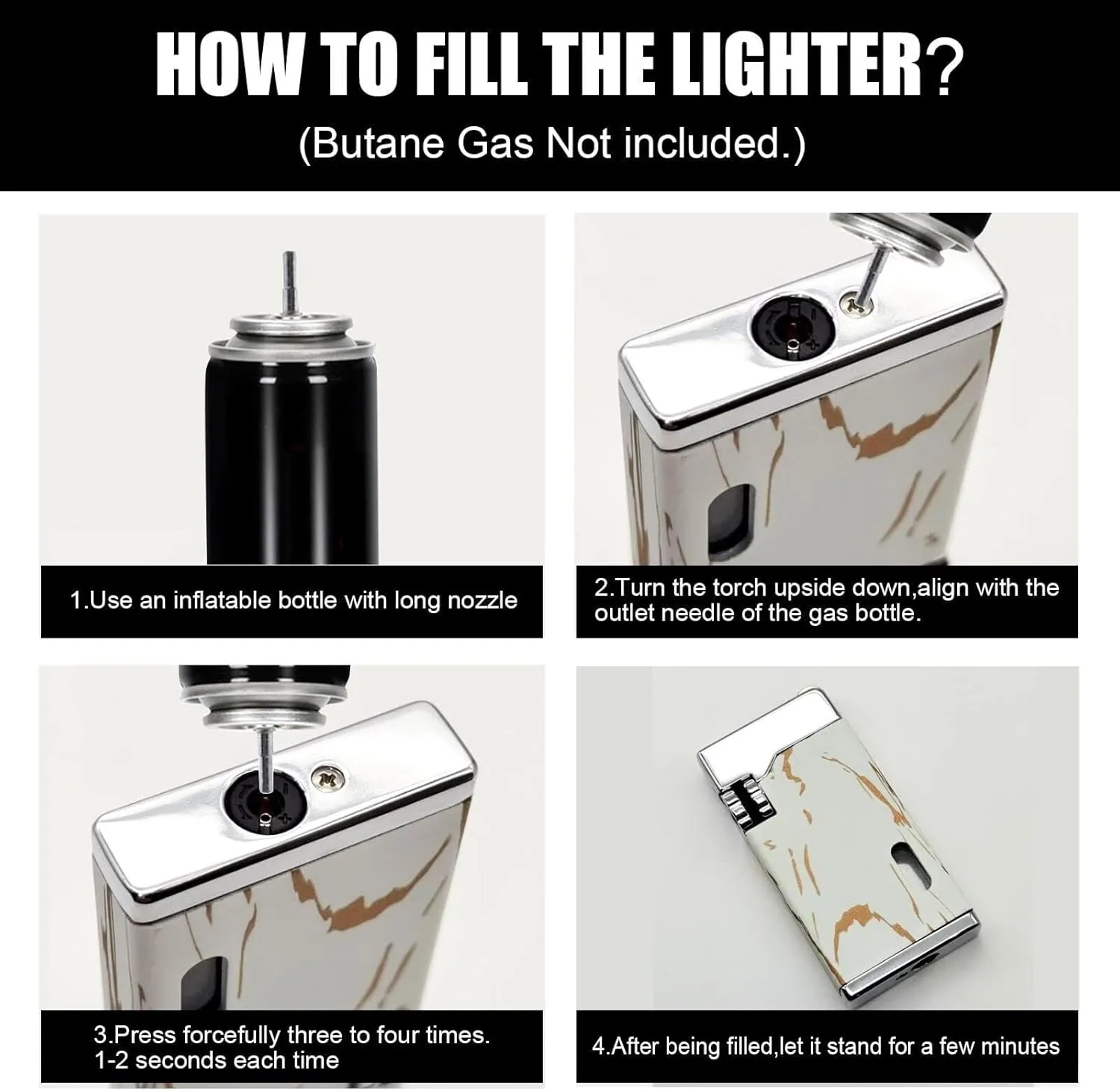 Premium Quality Multifunctional Lighter, 2024 Torch Lighter, Small Portable Butane Refillable Reusable Candle Flint Lighter (Gas Not Included)(Blue)