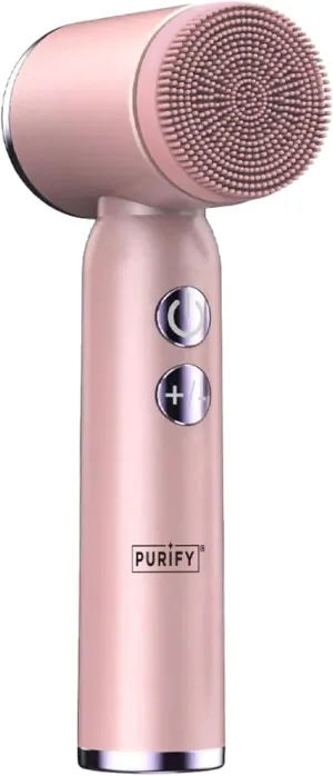 Purify Portable 6 in 1 Rotating Face Cleanser Brush Face Scrubber - Facial Cleansing Brush