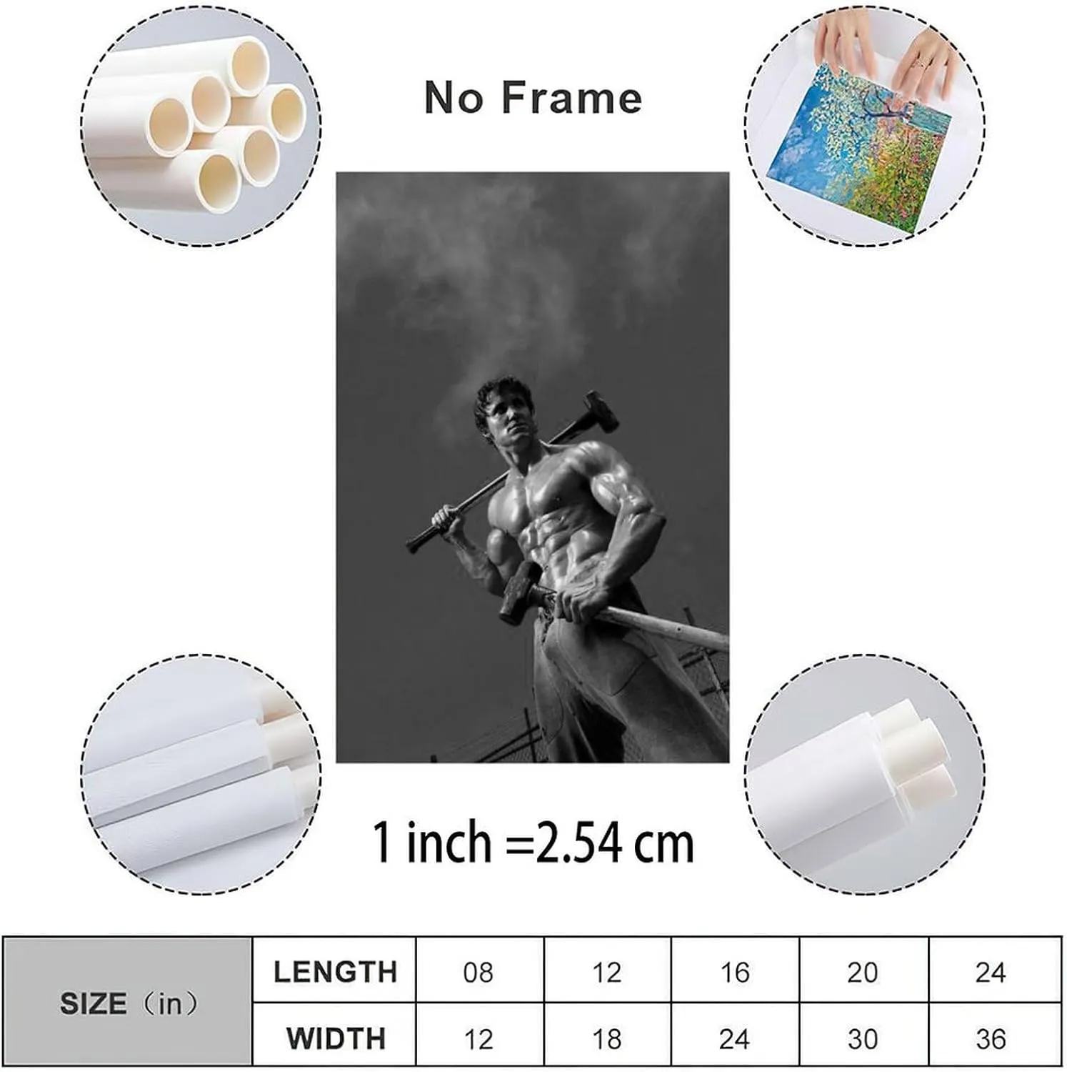 QNBHYAA Muscle Man Greg Plitt Mr. Bodybuilder Poster Retro Famous Actor Poster (2) Canvas Painting Posters And Prints Wall Art for Living Room Bedroom Decor 08x12inch(20x30cm)
