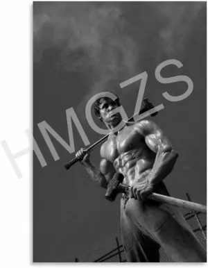 QNBHYAA Muscle Man Greg Plitt Mr. Bodybuilder Poster Retro Famous Actor Poster (2) Canvas Painting Posters And Prints Wall Art for Living Room Bedroom Decor 08x12inch(20x30cm)