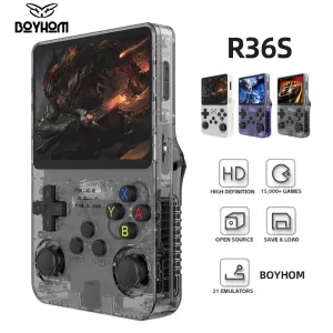 R36S Retro Handheld Game Console 128GB – 3.5" IPS Screen, Linux System, Portable Video Player with 64GB Preloaded Games