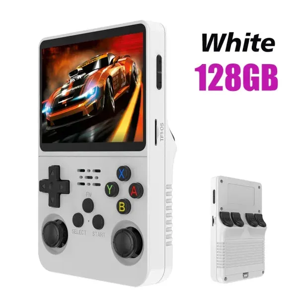 R36S Retro Handheld Game Console 128GB – 3.5" IPS Screen, Linux System, Portable Video Player with 64GB Preloaded Games