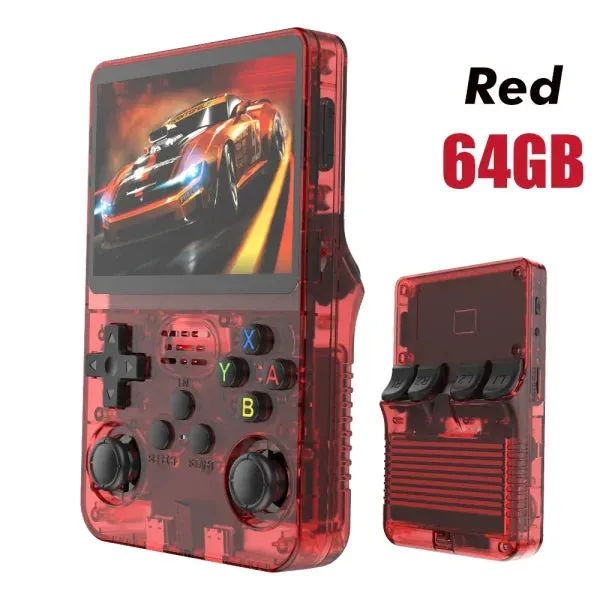 R36S Retro Handheld Game Console 128GB – 3.5" IPS Screen, Linux System, Portable Video Player with 64GB Preloaded Games