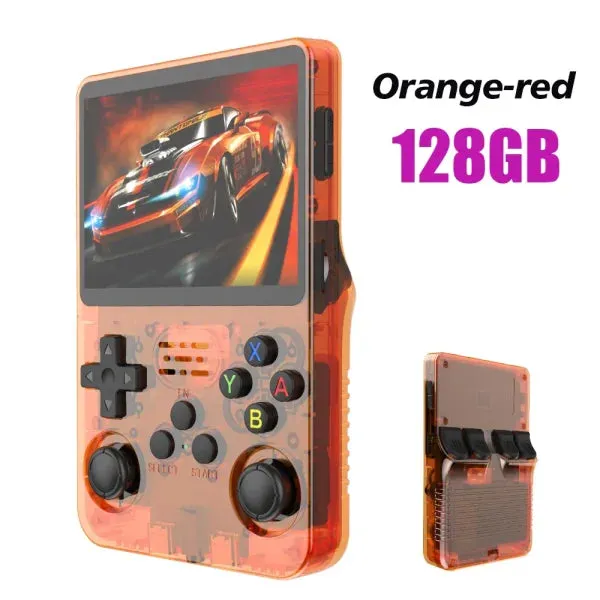 R36S Retro Handheld Game Console 128GB – 3.5" IPS Screen, Linux System, Portable Video Player with 64GB Preloaded Games