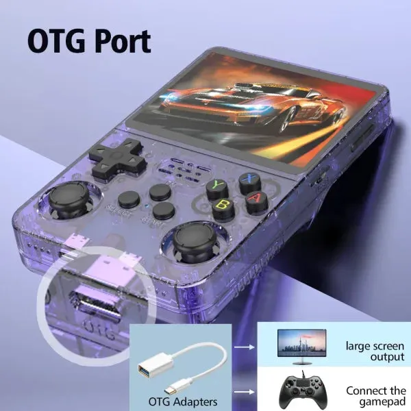 R36S Retro Handheld Game Console 128GB – 3.5" IPS Screen, Linux System, Portable Video Player with 64GB Preloaded Games