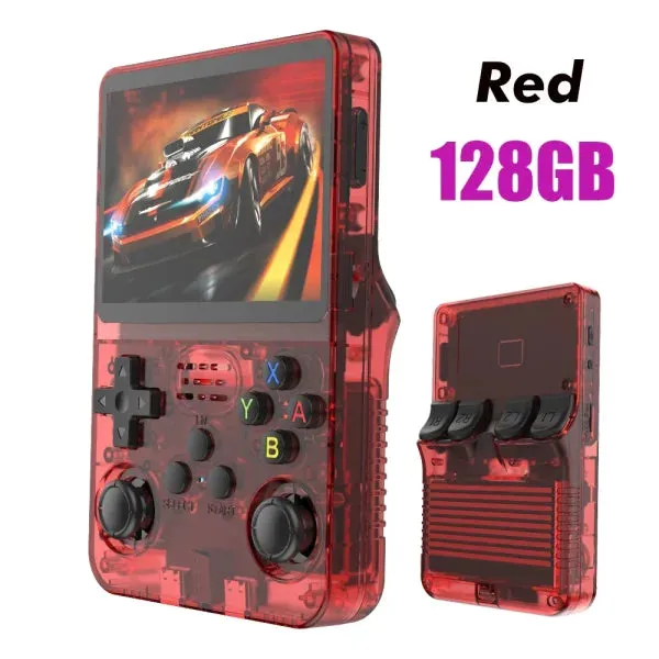 R36S Retro Handheld Game Console 128GB – 3.5" IPS Screen, Linux System, Portable Video Player with 64GB Preloaded Games
