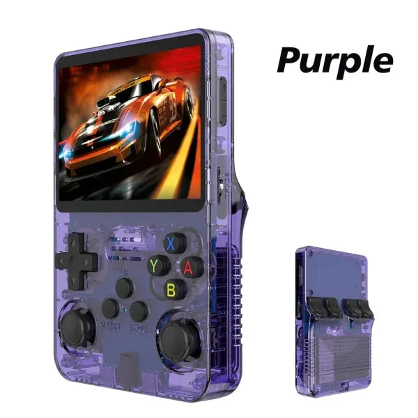 R36S Retro Handheld Game Console 128GB – 3.5" IPS Screen, Linux System, Portable Video Player with 64GB Preloaded Games