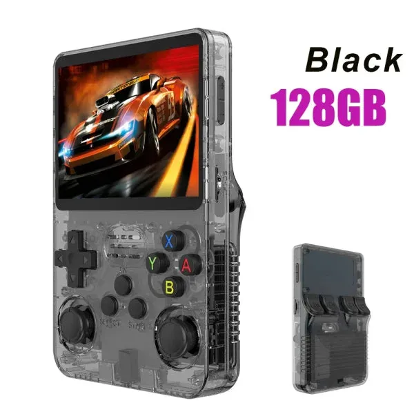 R36S Retro Handheld Game Console 128GB – 3.5" IPS Screen, Linux System, Portable Video Player with 64GB Preloaded Games