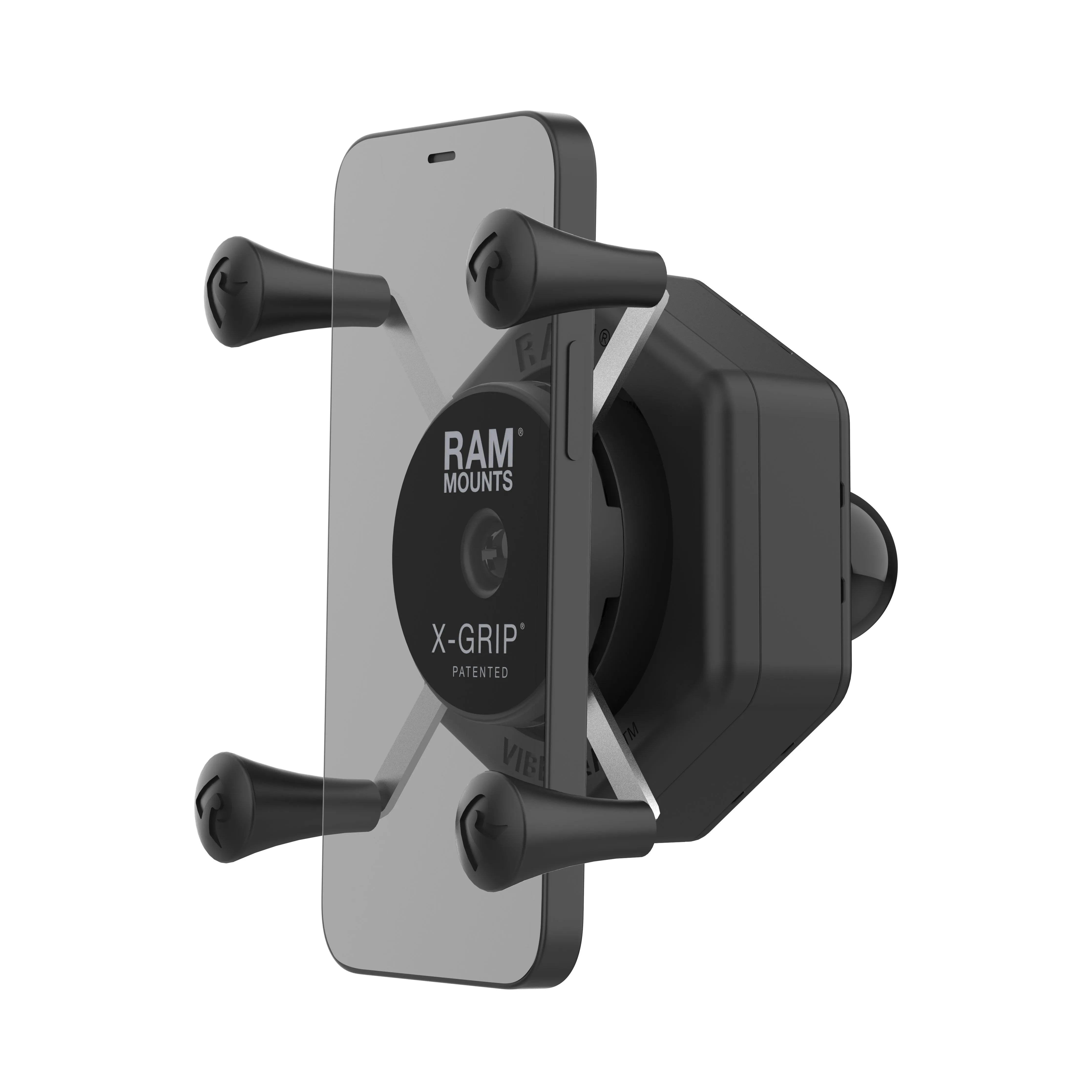 RAM® X-Grip® Phone Holder with Ball & Vibe-Safe™ Adapter (RAM-HOL-UN7B-462)