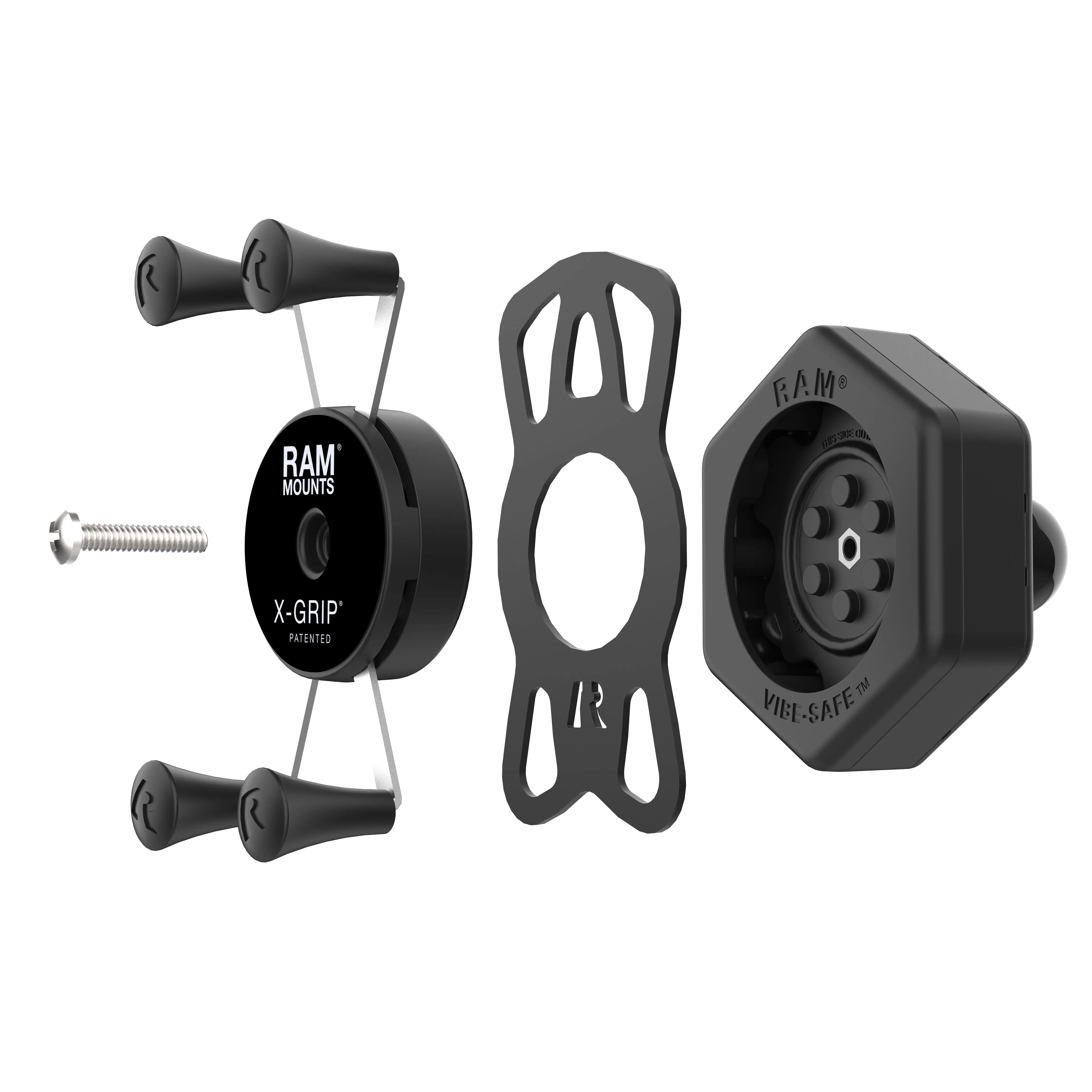 RAM® X-Grip® Phone Holder with Ball & Vibe-Safe™ Adapter (RAM-HOL-UN7B-462)