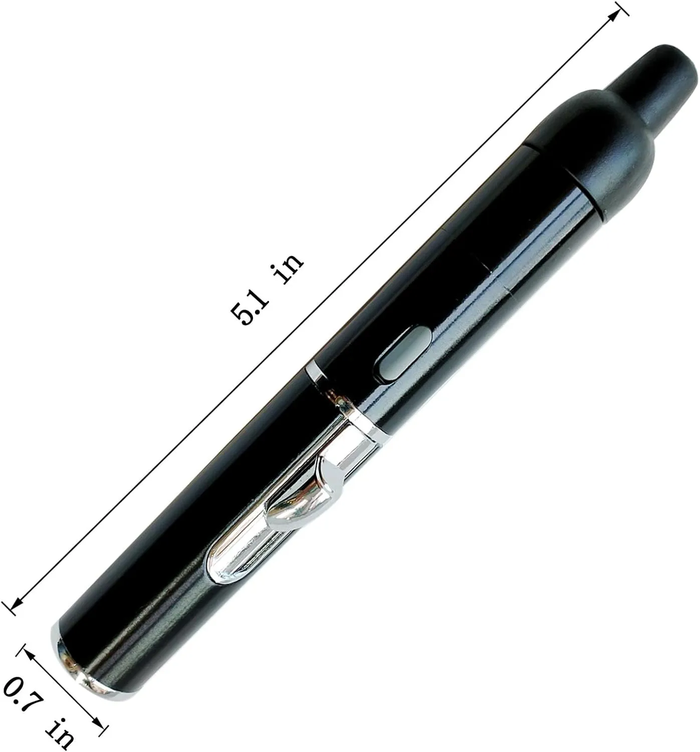 Refillable Lighters,Multifunctional Built-in Jet Flame Torch Lighter Kitchen Cooking,Black（2PCS）