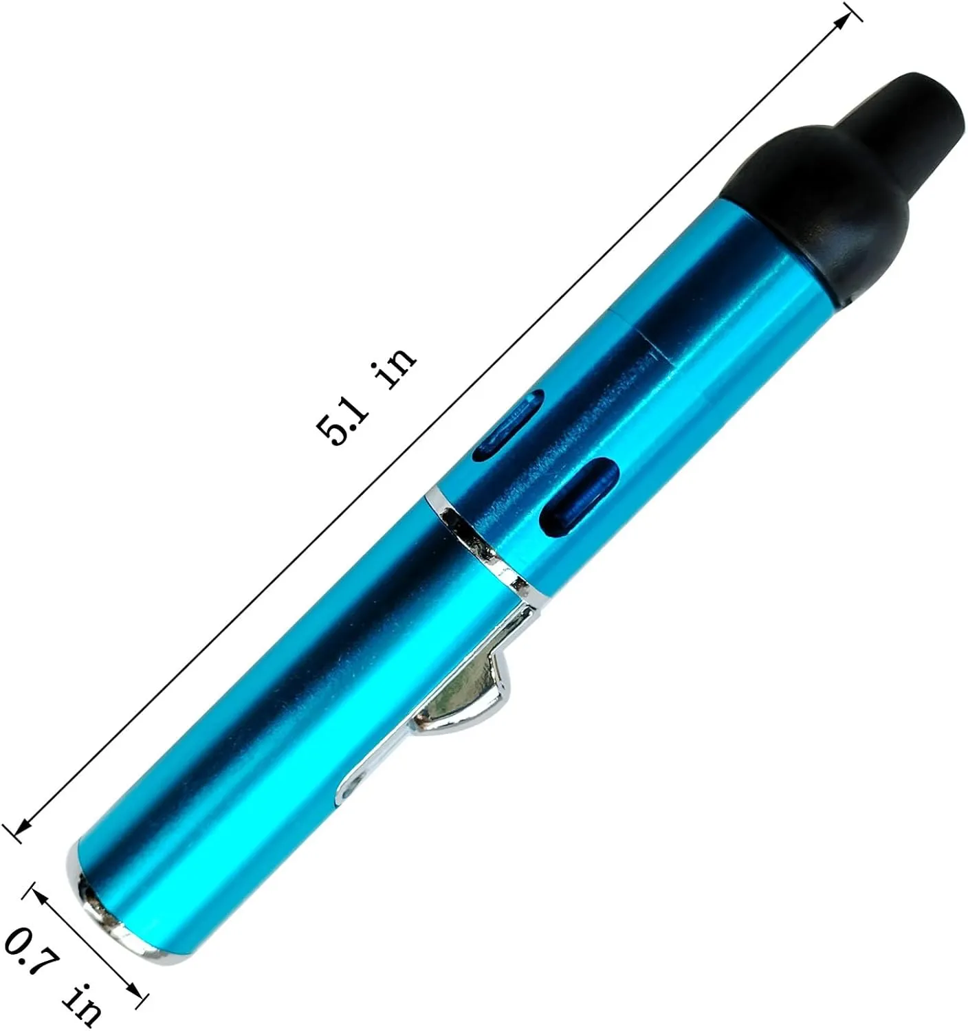Refillable Portable Lighter, Jet Flame Torch Lighter Fame Kitchen Cooking,Sky Blue（2PCS）