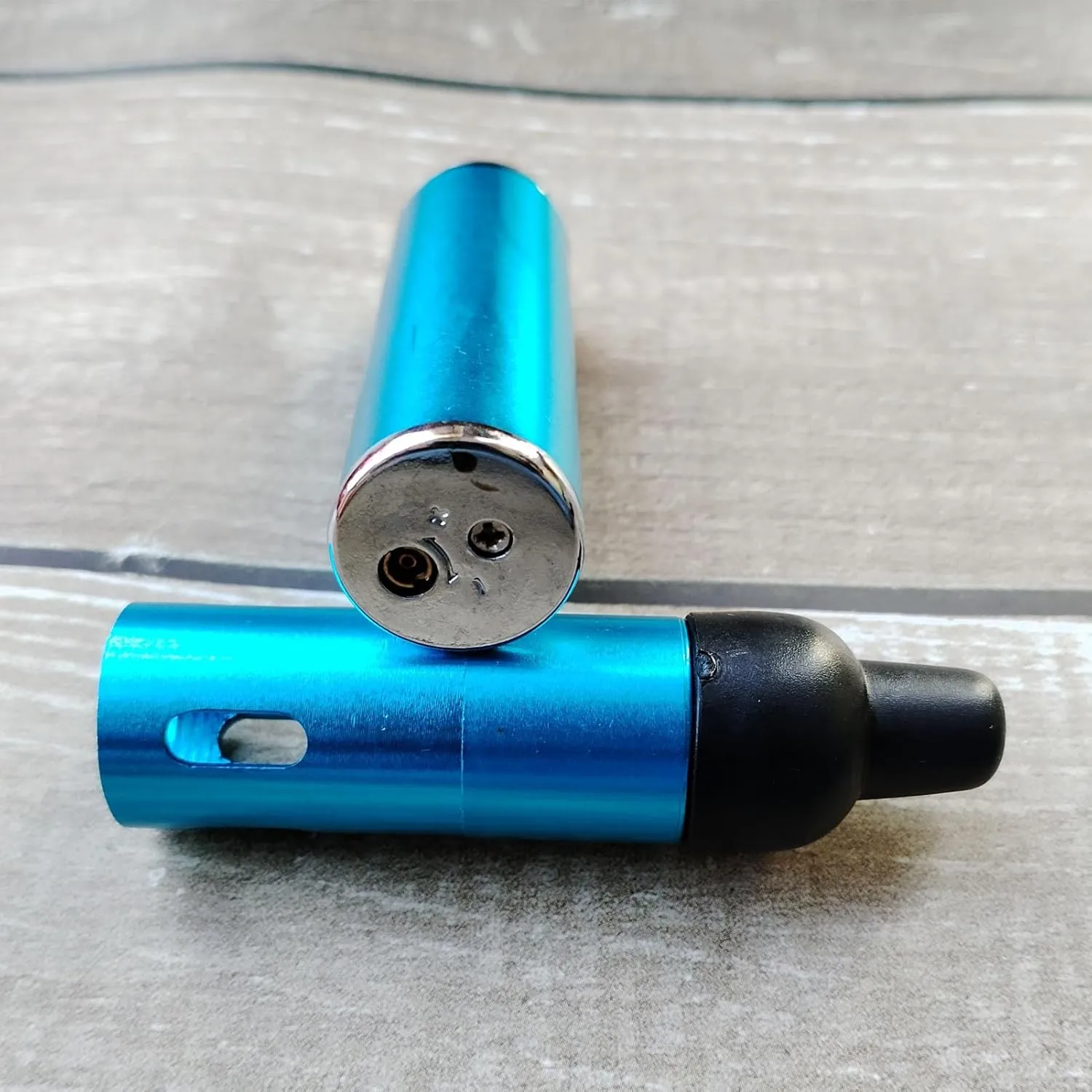 Refillable Portable Lighter, Jet Flame Torch Lighter Fame Kitchen Cooking,Sky Blue（2PCS）