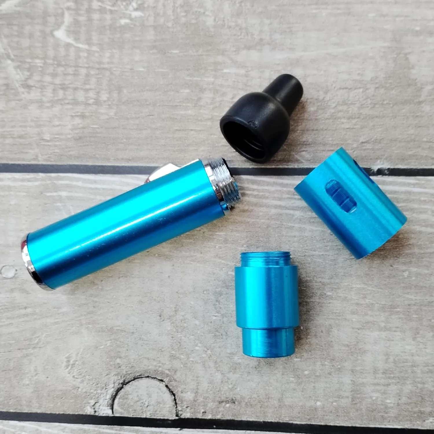 Refillable Portable Lighter, Jet Flame Torch Lighter Fame Kitchen Cooking,Sky Blue（2PCS）