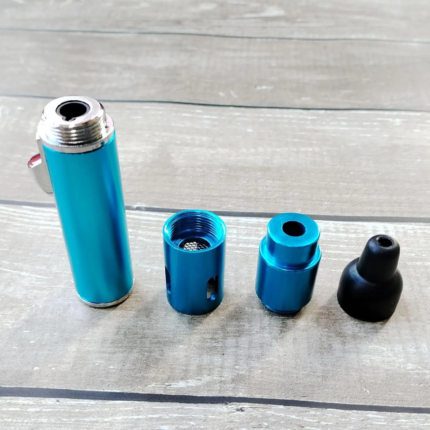 Refillable Portable Lighter, Jet Flame Torch Lighter Fame Kitchen Cooking,Sky Blue（2PCS）