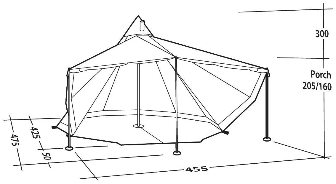Robens Chinook Ursa PRS Group Tent in Green