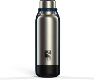 Root FTC Bottle Thermal Flask Stainless Steel Double Wall, Anti Drop Cap, Shockproof Bottom, Bungee Cords, 530 ml, 700 ml and 940 ml - Hot (20h) / Cold (24h)
