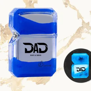 Royal Trench Luminous Kerosene Lighter, Quicksand Glow in The Dark Lighter (Without Fuel) - Royal Blue