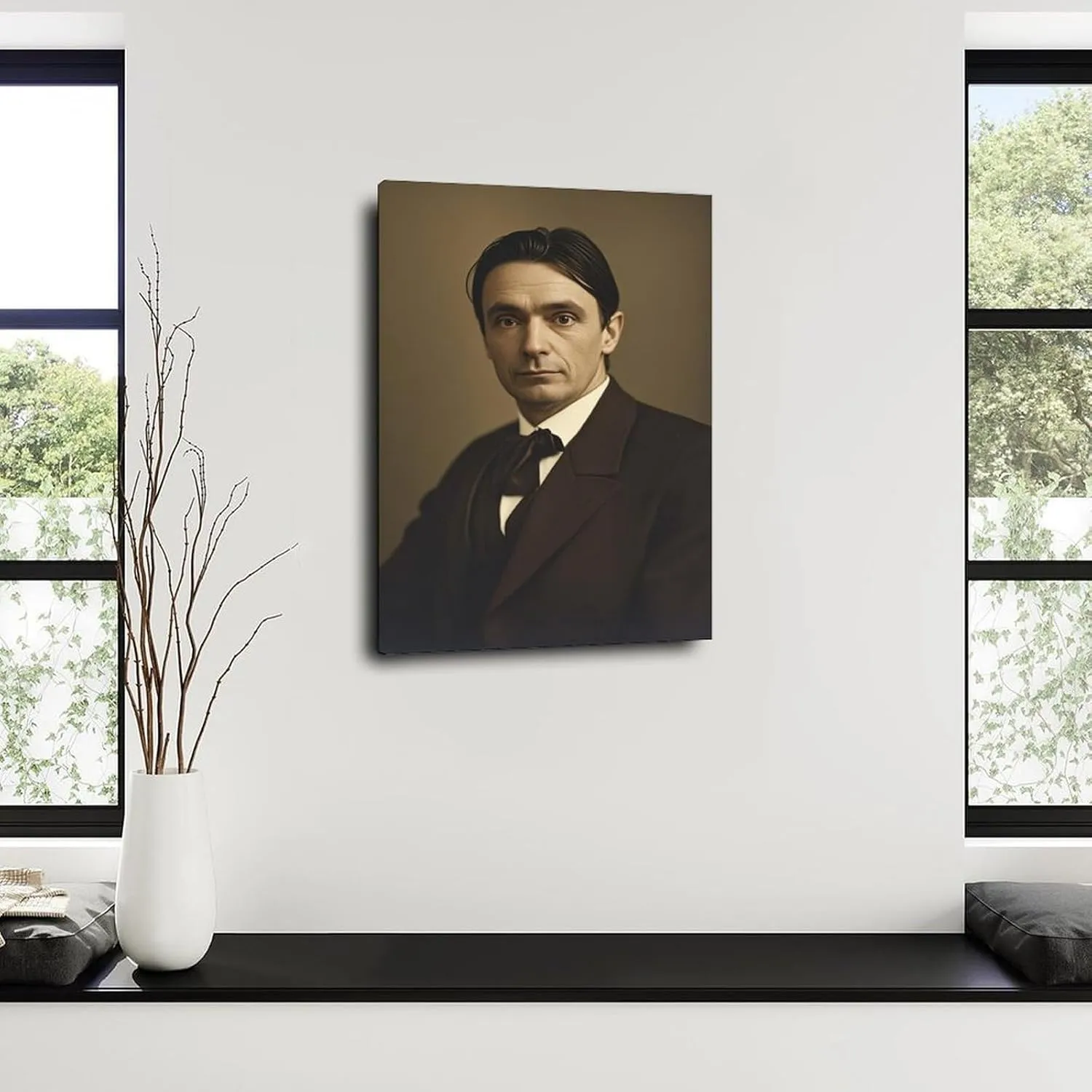 Rudolf Steiner Poster Wall Art (24) Canvas Painting Posters And Prints Wall Art Pictures for Living Room Bedroom Decor 16x24inch(40x60cm) Frame-style