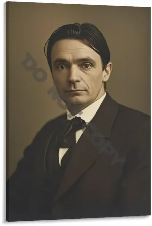 Rudolf Steiner Poster Wall Art (24) Canvas Painting Posters And Prints Wall Art Pictures for Living Room Bedroom Decor 16x24inch(40x60cm) Frame-style