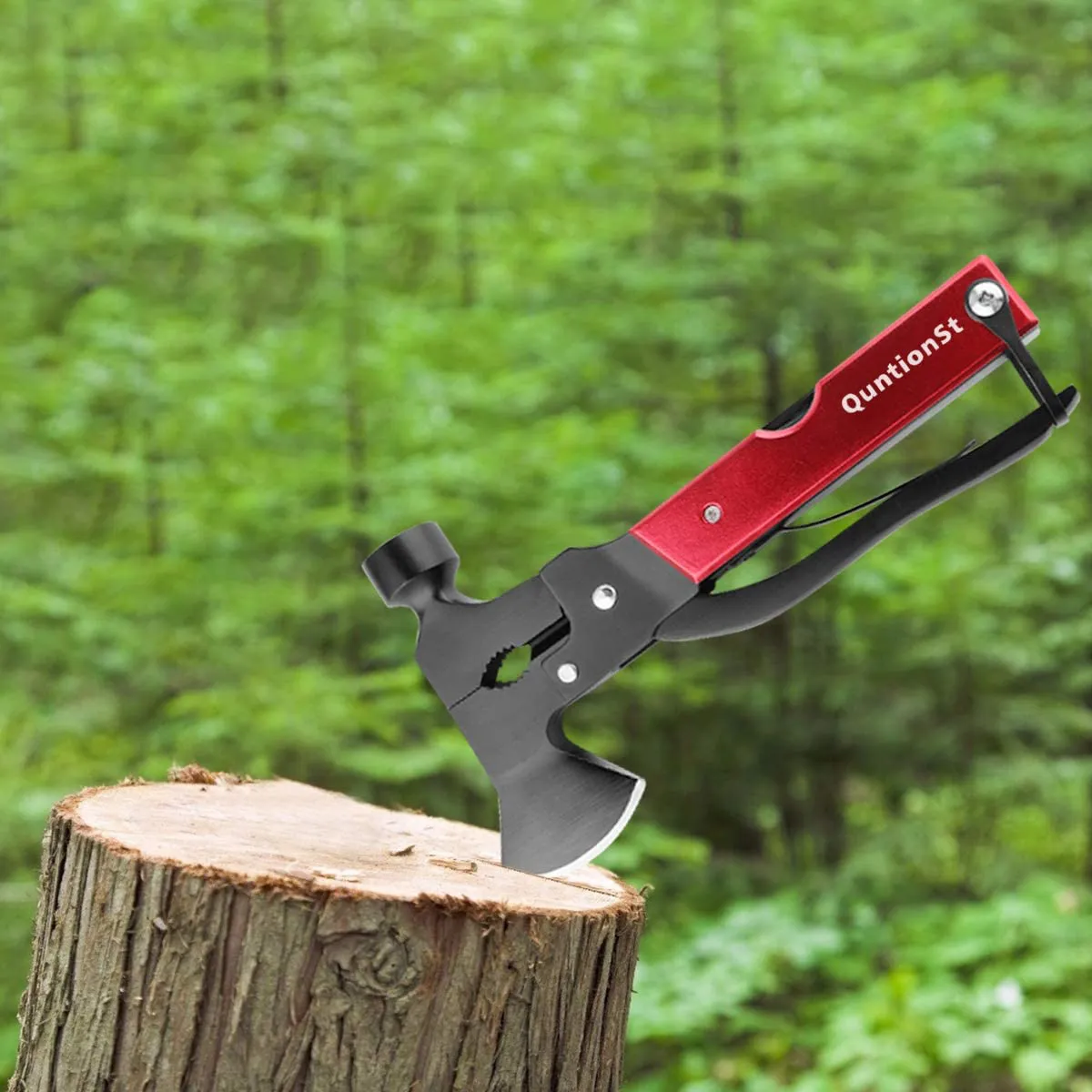 Rynx | Camping Gear Multi-Tool, Ball & Unique Birthday Gifts for Men Father Spouse Boyfriend, 16-in-1 Survival Gear for Outdoor Hunting Hiking, Emergency Escape Tool with Axe, Hammer, Pliers, Knife, Bottle Opener
