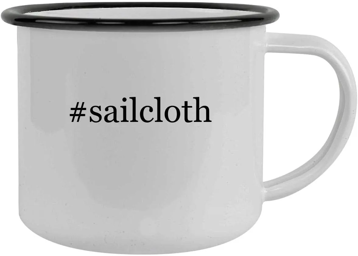 #sailcloth - 12oz Hashtag Camping Mug Stainless Steel, Black
