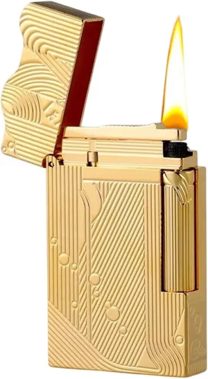 Sanji Lighter, Vintage Trench Lighter, Butane Refillable Lighters, Copper Gas Lighters for Men Dad Husband (Fuel Not Included)