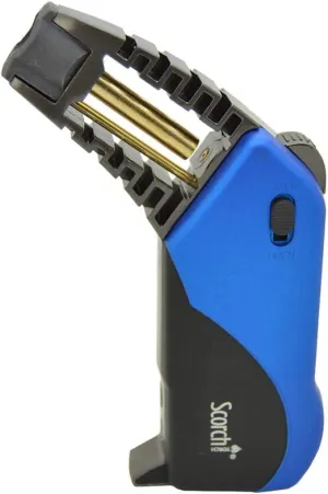 Scorch Torch Butane Refillable Cigar Cigarette, Cooking, Windproof Torch Lighter #61558 (Blue)