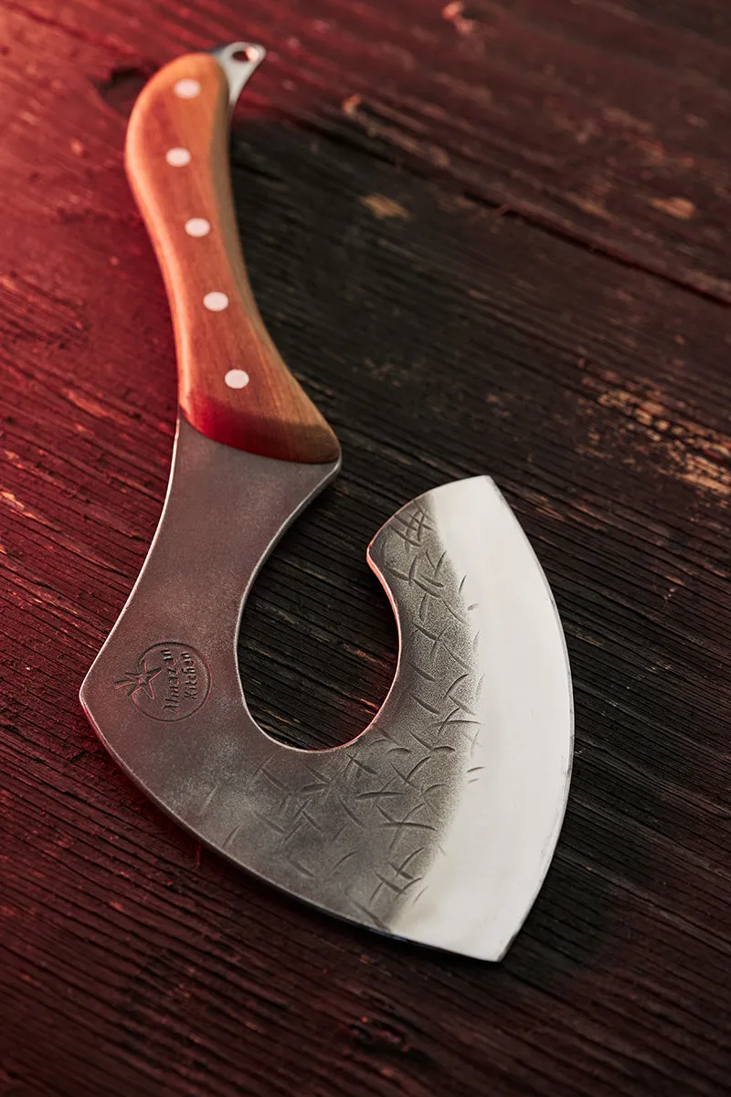 Serbian Chef High-Carbon Steel Cooking Axe
