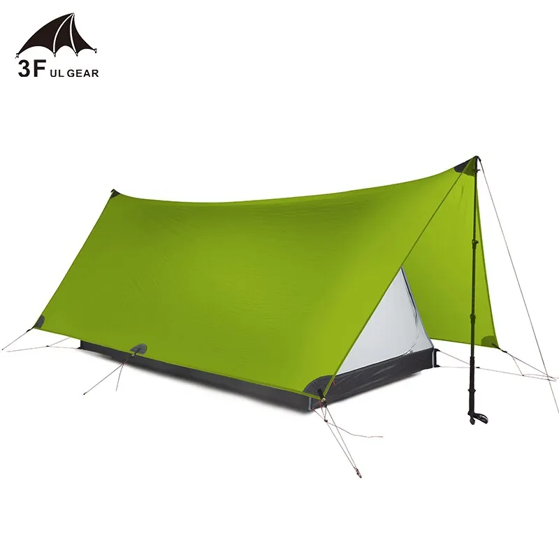 Shanjing 2 Person Ultralight 3 Season 20D Silnylon Rodless Multifunction Tent