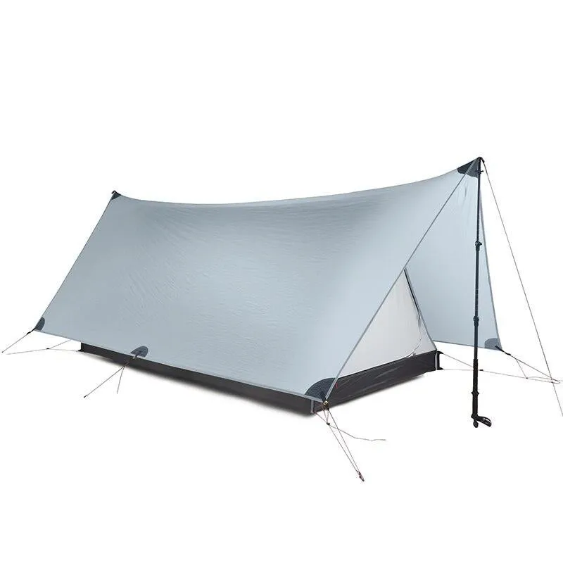 Shanjing 2 Person Ultralight 3 Season 20D Silnylon Rodless Multifunction Tent