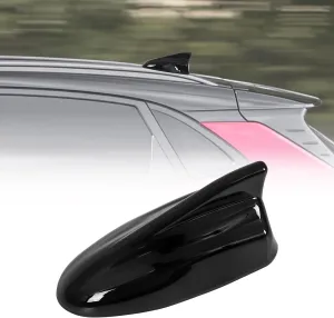 Shark Fin Antenna Cover,Car Roof Antenna Caps Compatible with Santa Fe Kona 2018 2019 2020 2021 2022 2023,96210-J9300,Antenna Topper Cover with Chip,Glossy Black