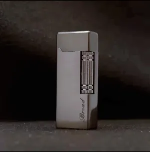 Side Slip Lighter | Metal Lighter | Flint Butane Lighter | Refillable Lighters in Assorted Colors | Pocket Lighter, One Size Black