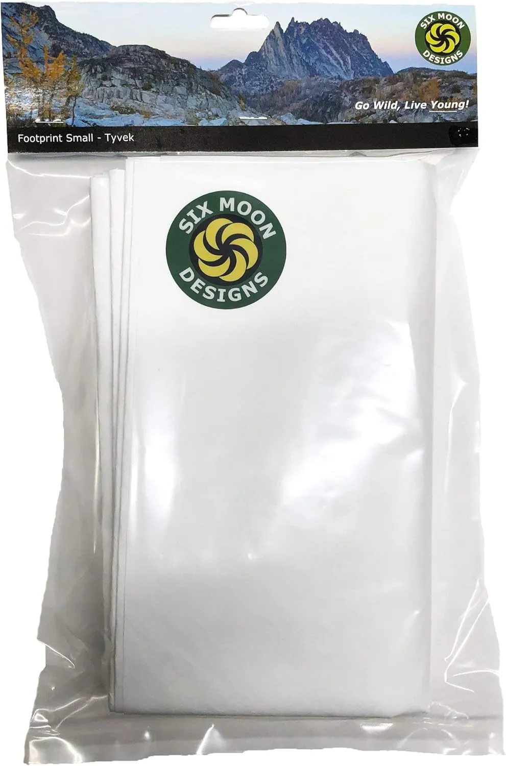 Six Moon Designs Tyvek Footprint Small: Durable Tyvek Sheet Ground Cloth for Camping | Perfect Tent Footprint for 1 Person Tent | an Essential Tent Camping Accessory
